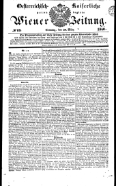 Wiener Zeitung 18400329 Seite: 1