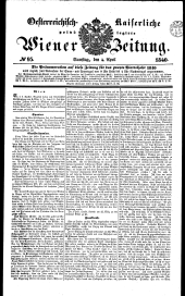 Wiener Zeitung 18400404 Seite: 1