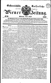 Wiener Zeitung 18400408 Seite: 1