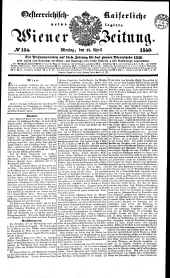Wiener Zeitung 18400413 Seite: 1