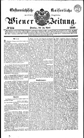 Wiener Zeitung 18400424 Seite: 1