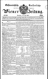 Wiener Zeitung 18400425 Seite: 1