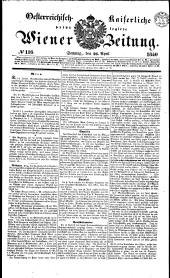 Wiener Zeitung 18400426 Seite: 1