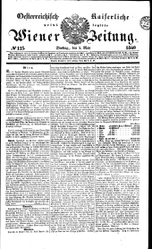 Wiener Zeitung 18400505 Seite: 1