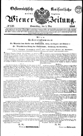 Wiener Zeitung 18400507 Seite: 1