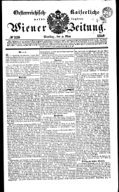 Wiener Zeitung 18400509 Seite: 1