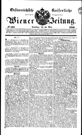 Wiener Zeitung 18400516 Seite: 1