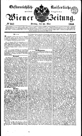 Wiener Zeitung 18400522 Seite: 1