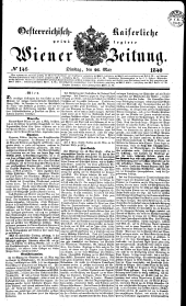Wiener Zeitung 18400526 Seite: 1
