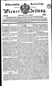 Wiener Zeitung 18400611 Seite: 1