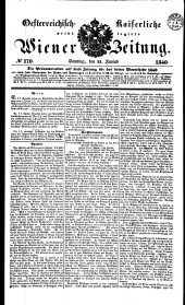 Wiener Zeitung 18400621 Seite: 1