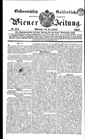 Wiener Zeitung 18400624 Seite: 1