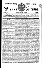 Wiener Zeitung 18400629 Seite: 1