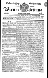 Wiener Zeitung 18400708 Seite: 1