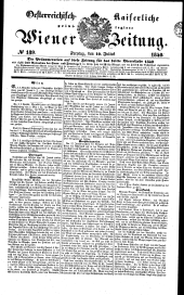 Wiener Zeitung 18400710 Seite: 1