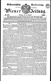 Wiener Zeitung 18400714 Seite: 1