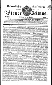 Wiener Zeitung 18400721 Seite: 1