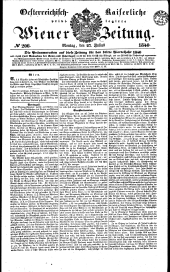 Wiener Zeitung 18400727 Seite: 1