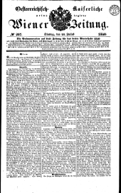 Wiener Zeitung 18400728 Seite: 1