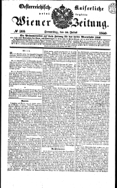 Wiener Zeitung 18400730 Seite: 1