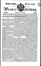 Wiener Zeitung 18400803 Seite: 1