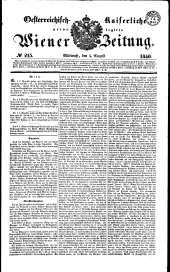 Wiener Zeitung 18400805 Seite: 1