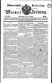 Wiener Zeitung 18400813 Seite: 1