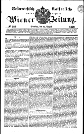 Wiener Zeitung 18400815 Seite: 1