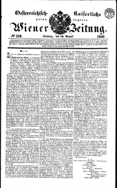 Wiener Zeitung 18400816 Seite: 1