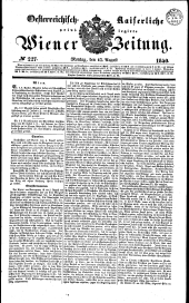 Wiener Zeitung 18400817 Seite: 1