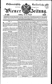 Wiener Zeitung 18400818 Seite: 1