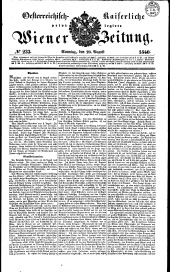 Wiener Zeitung 18400823 Seite: 1