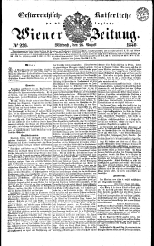 Wiener Zeitung 18400826 Seite: 1