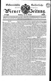 Wiener Zeitung 18400830 Seite: 1