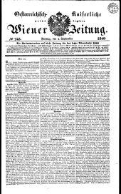 Wiener Zeitung 18400904 Seite: 1