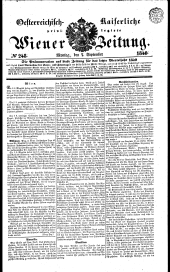 Wiener Zeitung 18400907 Seite: 1