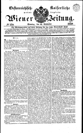 Wiener Zeitung 18400913 Seite: 1