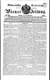 Wiener Zeitung 18400914 Seite: 1
