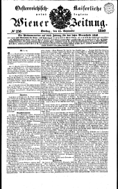 Wiener Zeitung 18400915 Seite: 1