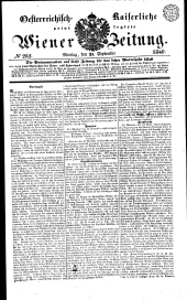 Wiener Zeitung 18400921 Seite: 1