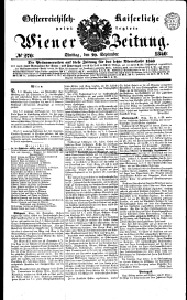 Wiener Zeitung 18400929 Seite: 1