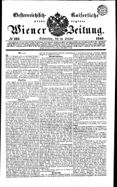 Wiener Zeitung 18401015 Seite: 1