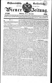 Wiener Zeitung 18401104 Seite: 1