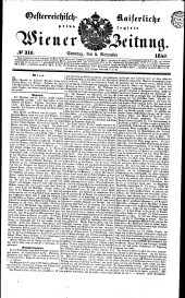 Wiener Zeitung 18401108 Seite: 1