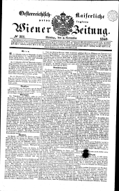 Wiener Zeitung 18401109 Seite: 1