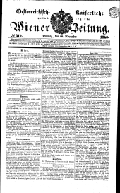 Wiener Zeitung 18401110 Seite: 1