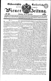 Wiener Zeitung 18401115 Seite: 1