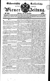 Wiener Zeitung 18401117 Seite: 1
