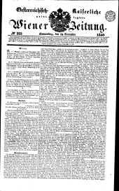 Wiener Zeitung 18401119 Seite: 1