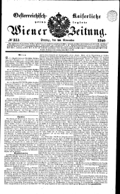 Wiener Zeitung 18401120 Seite: 1